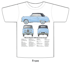 Austin A40 Somerset Coupe 1952-54 T-shirt Front